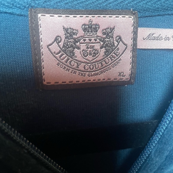 Juicy Couture Teal and Pink Label Top - Picture 2 of 4